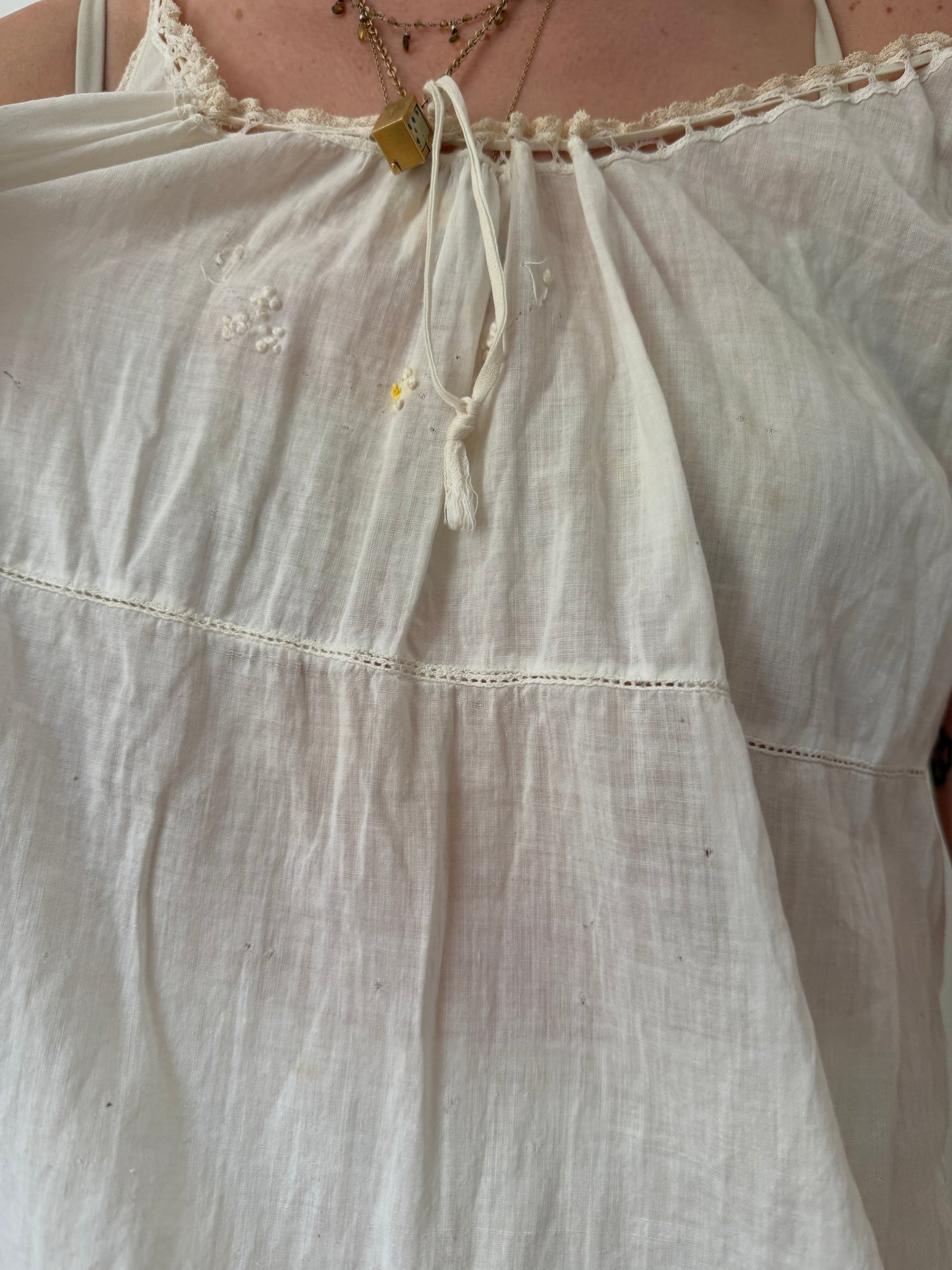 Antique Cotton Step-In
