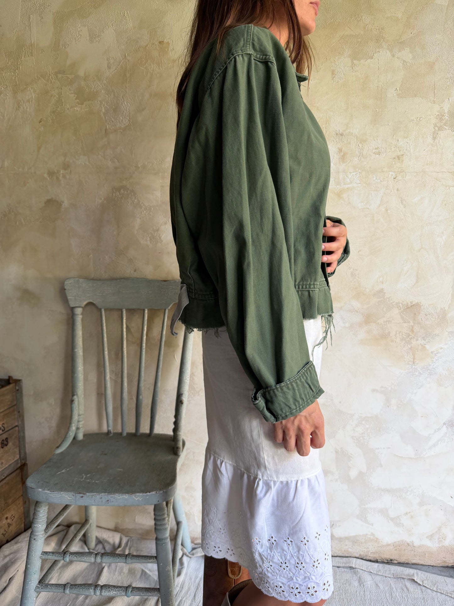 Military Cropped Jacket