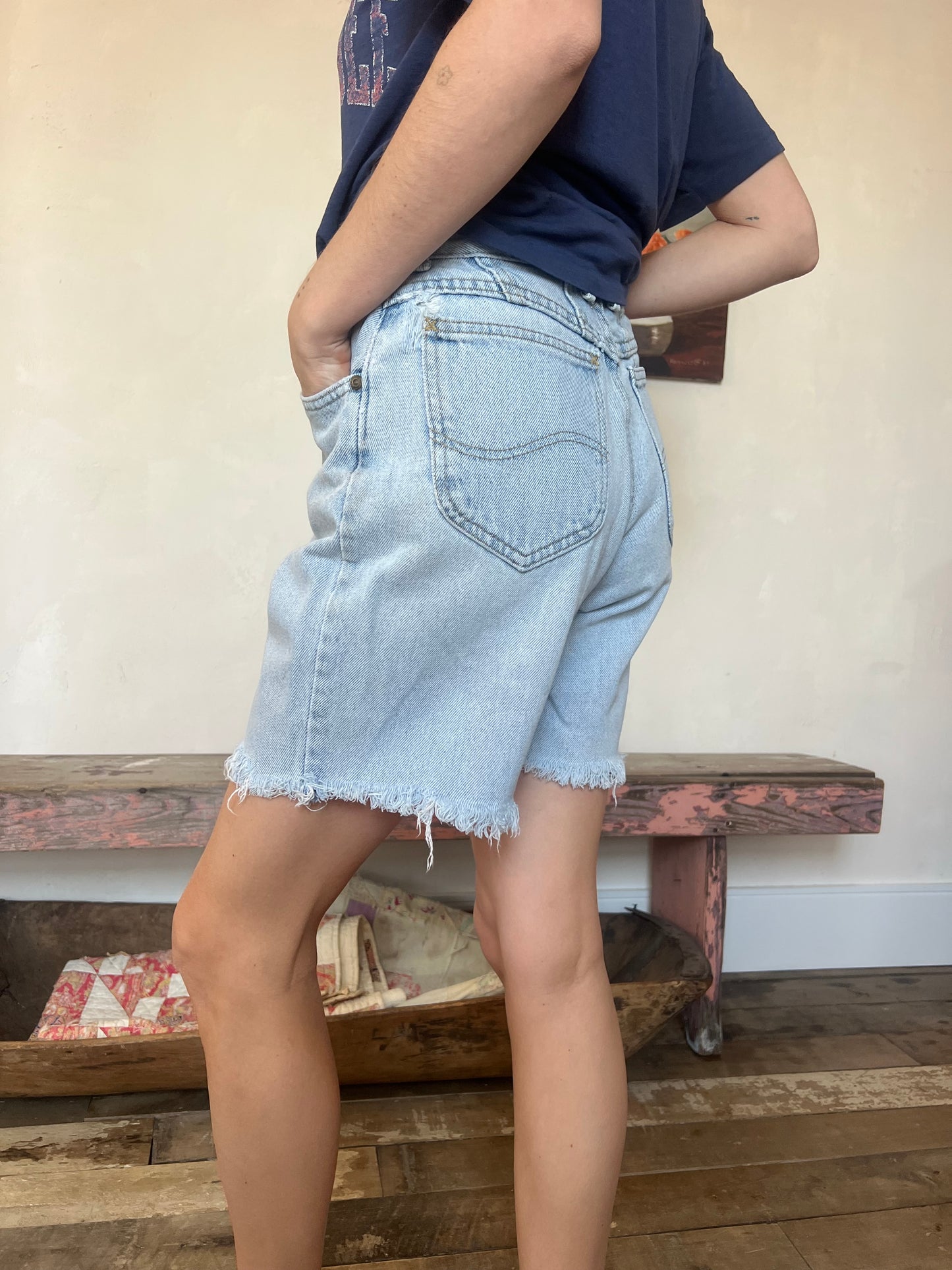 Lightwash Lee Riders Cutoffs