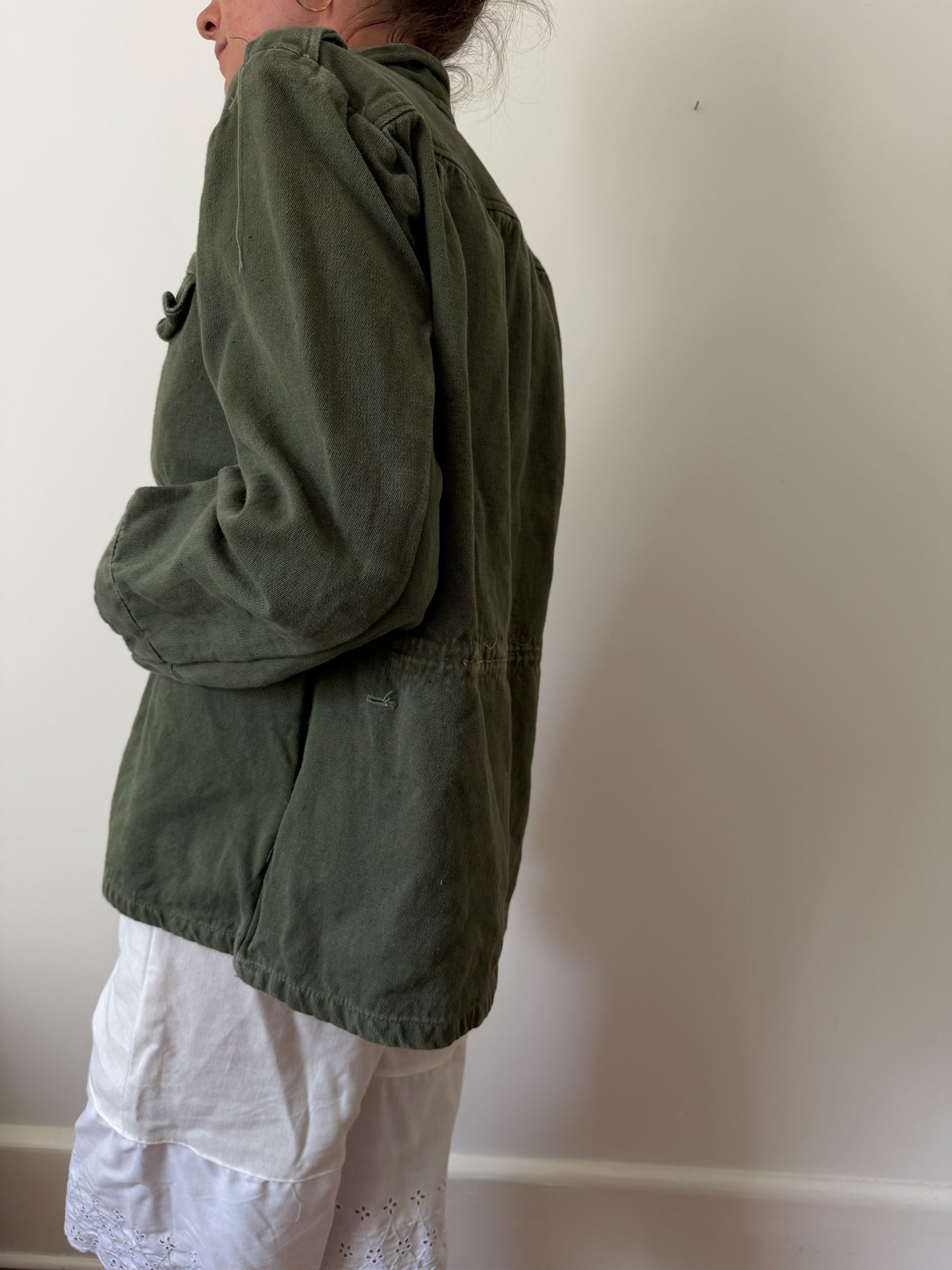 Pullover Green Military Shacket