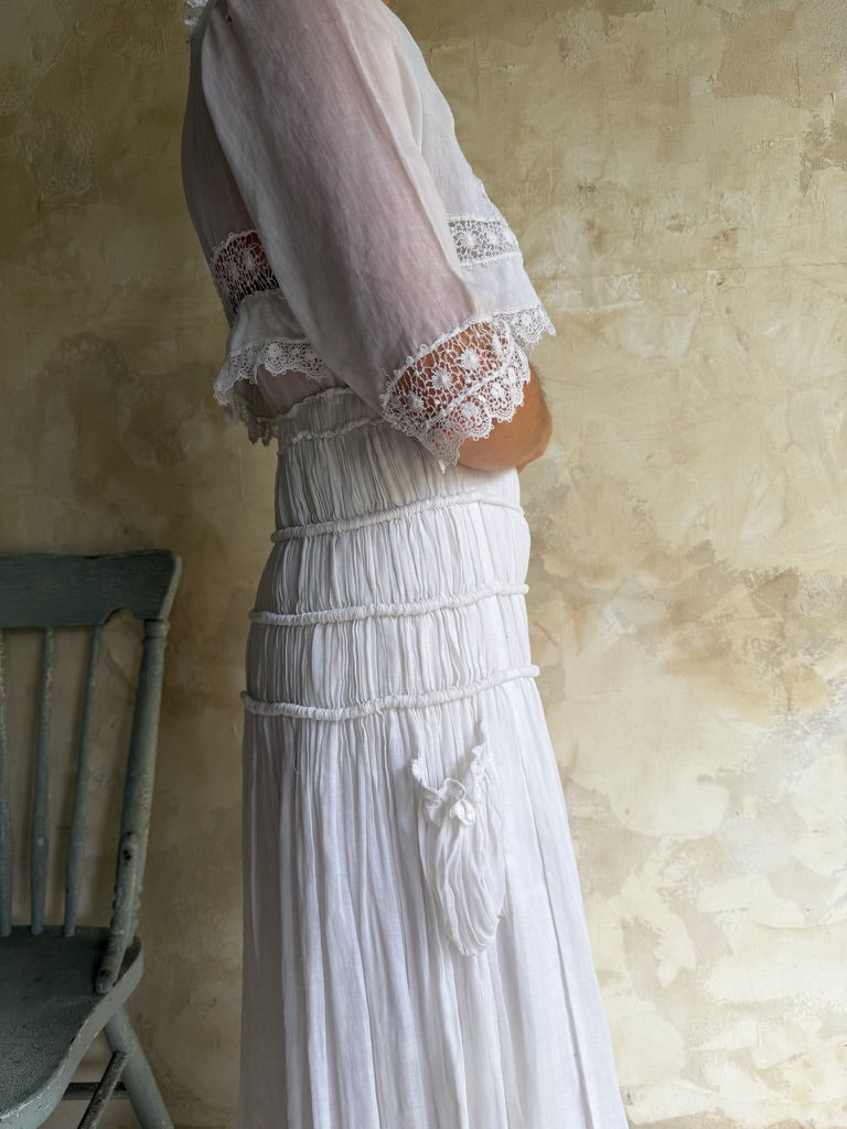 Edwardian White Lawn Dress