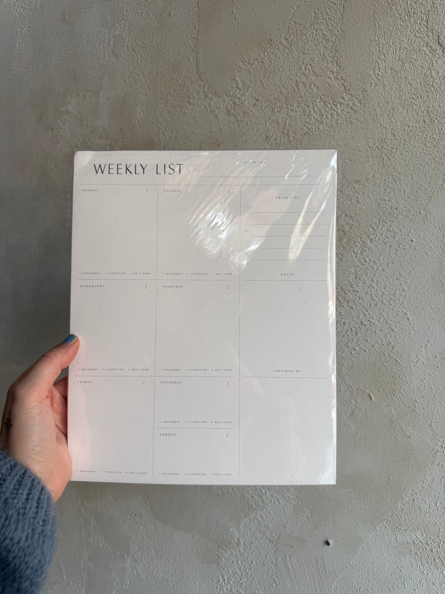 Weekly List Pad By Wilde House Paper