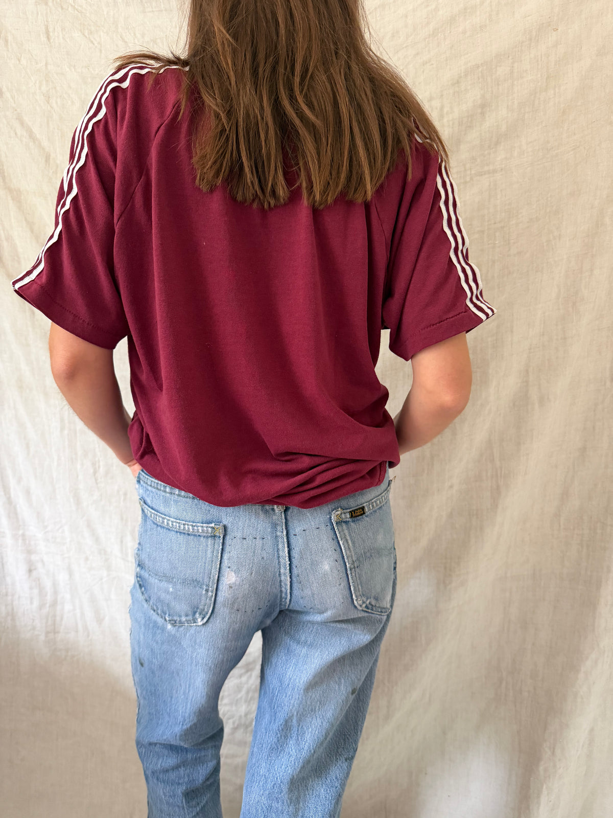 Maroon Varisty Tee