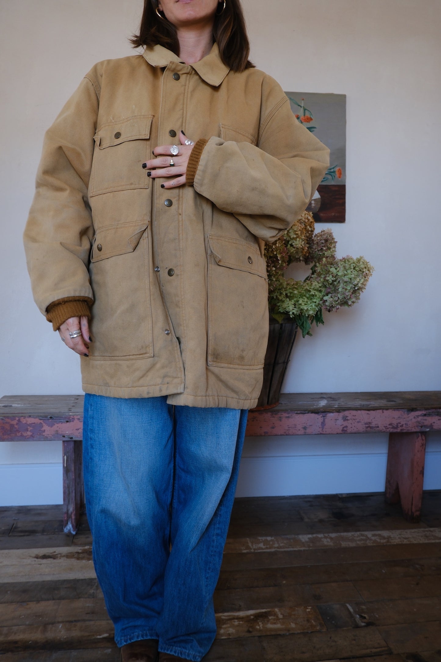 Oshkosh Khaki Canvas Chore Jacket
