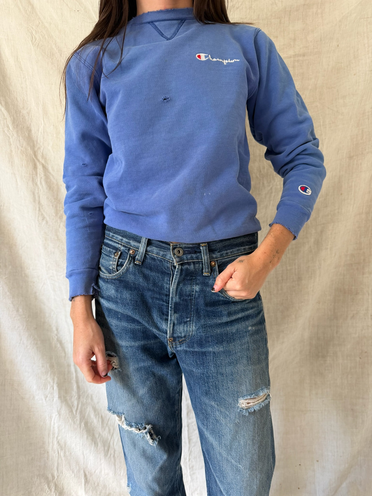 Sky Blue Champion Crewneck