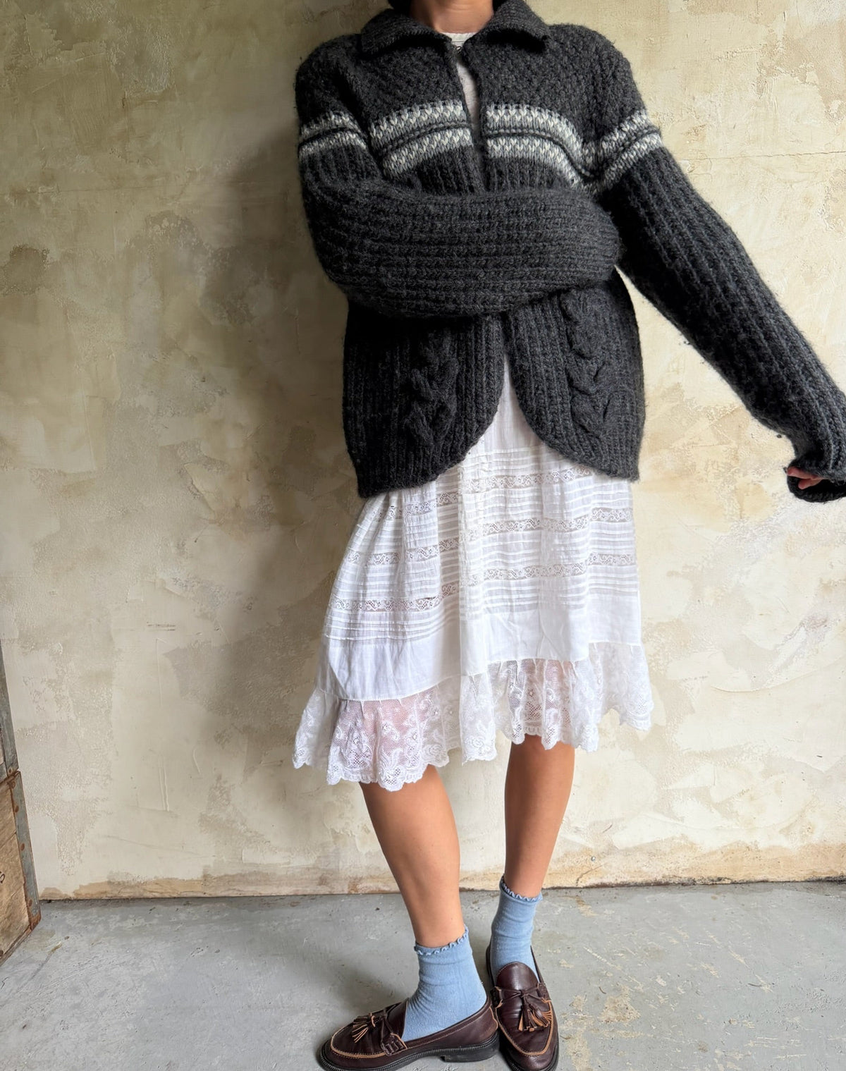 Charcoal Woolrich Cardigan