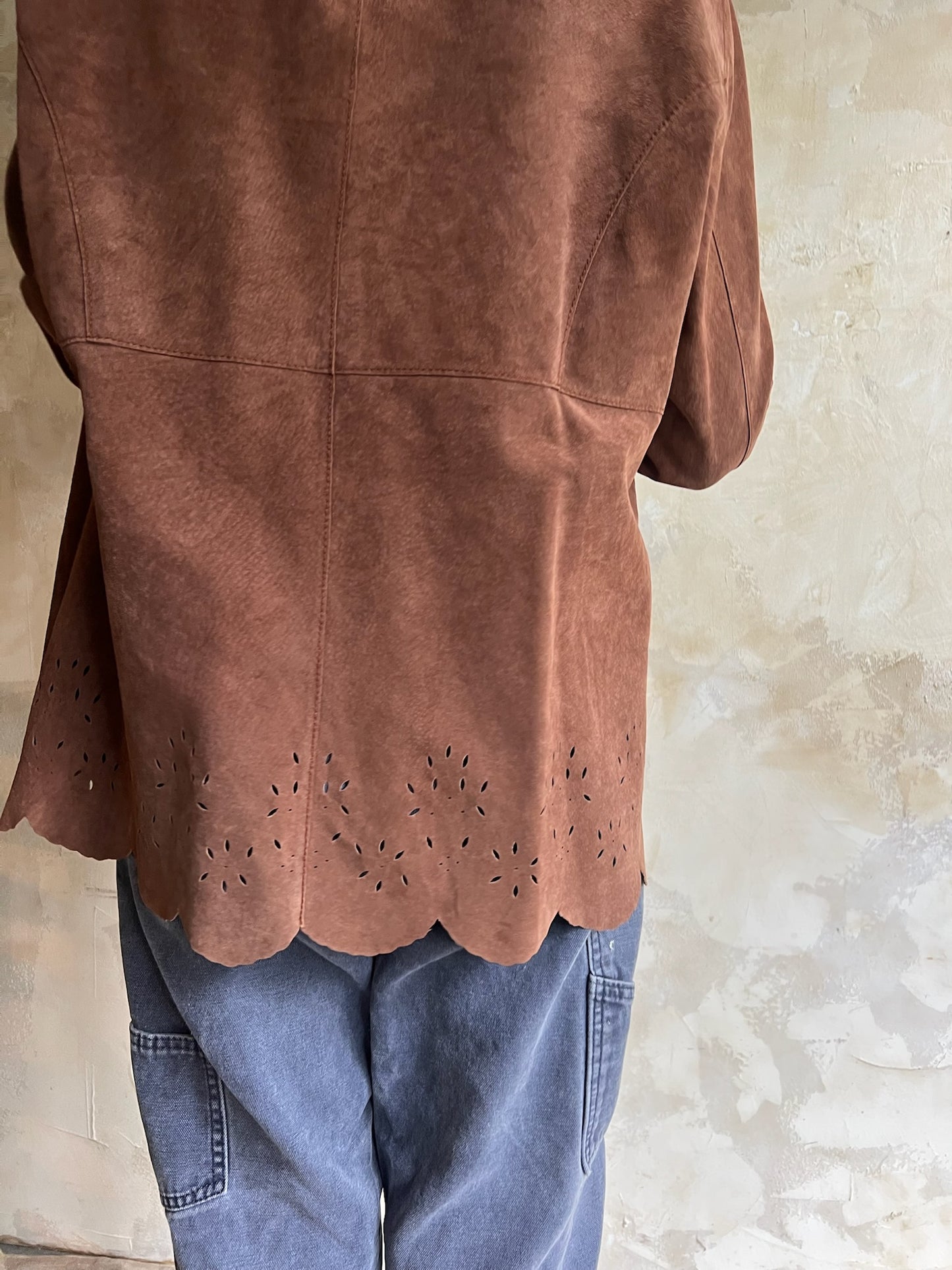 Chocolate Brown Suede Shirt