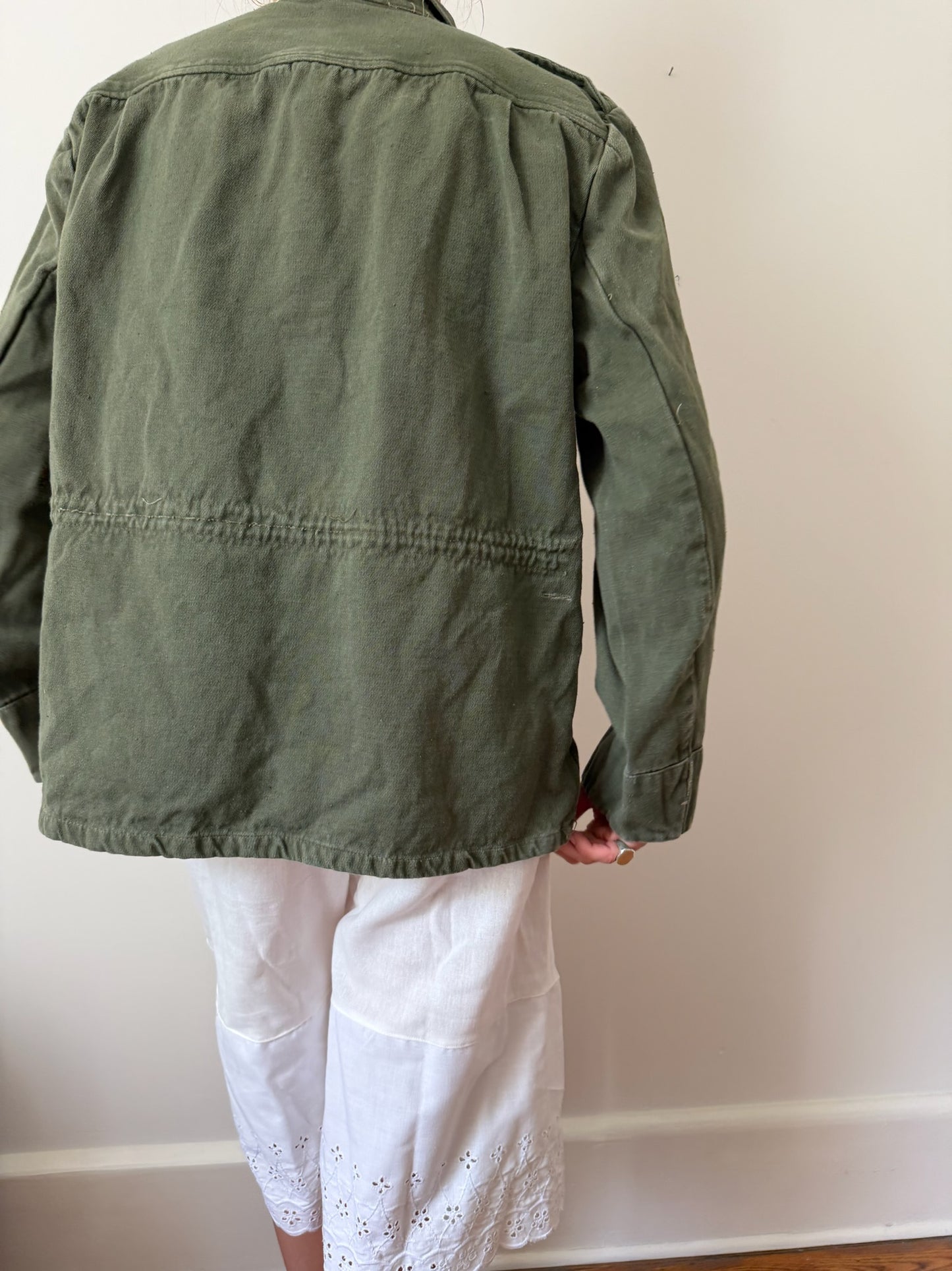 Pullover Green Military Shacket