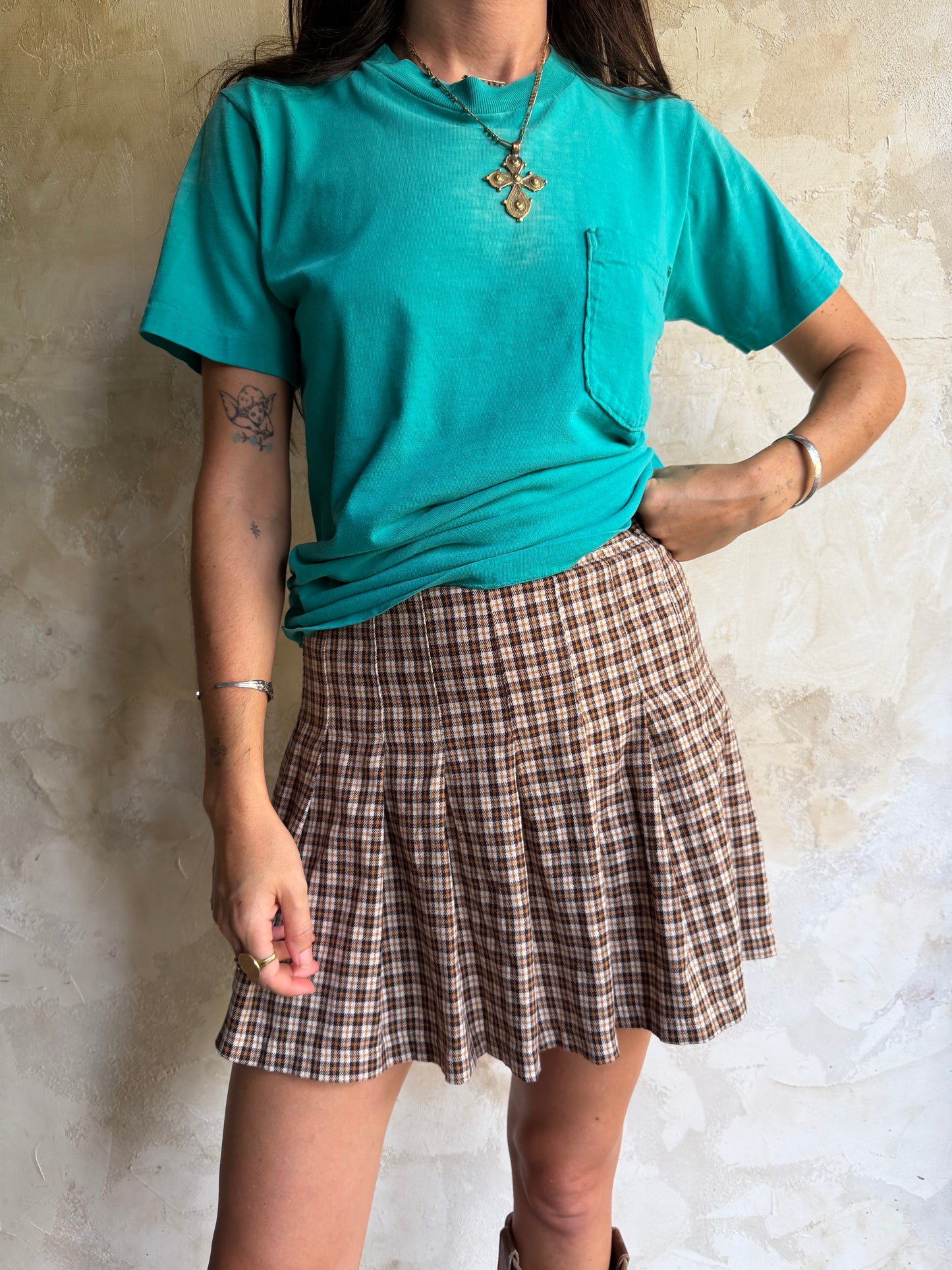 Worn + Faded Sea Green Tee