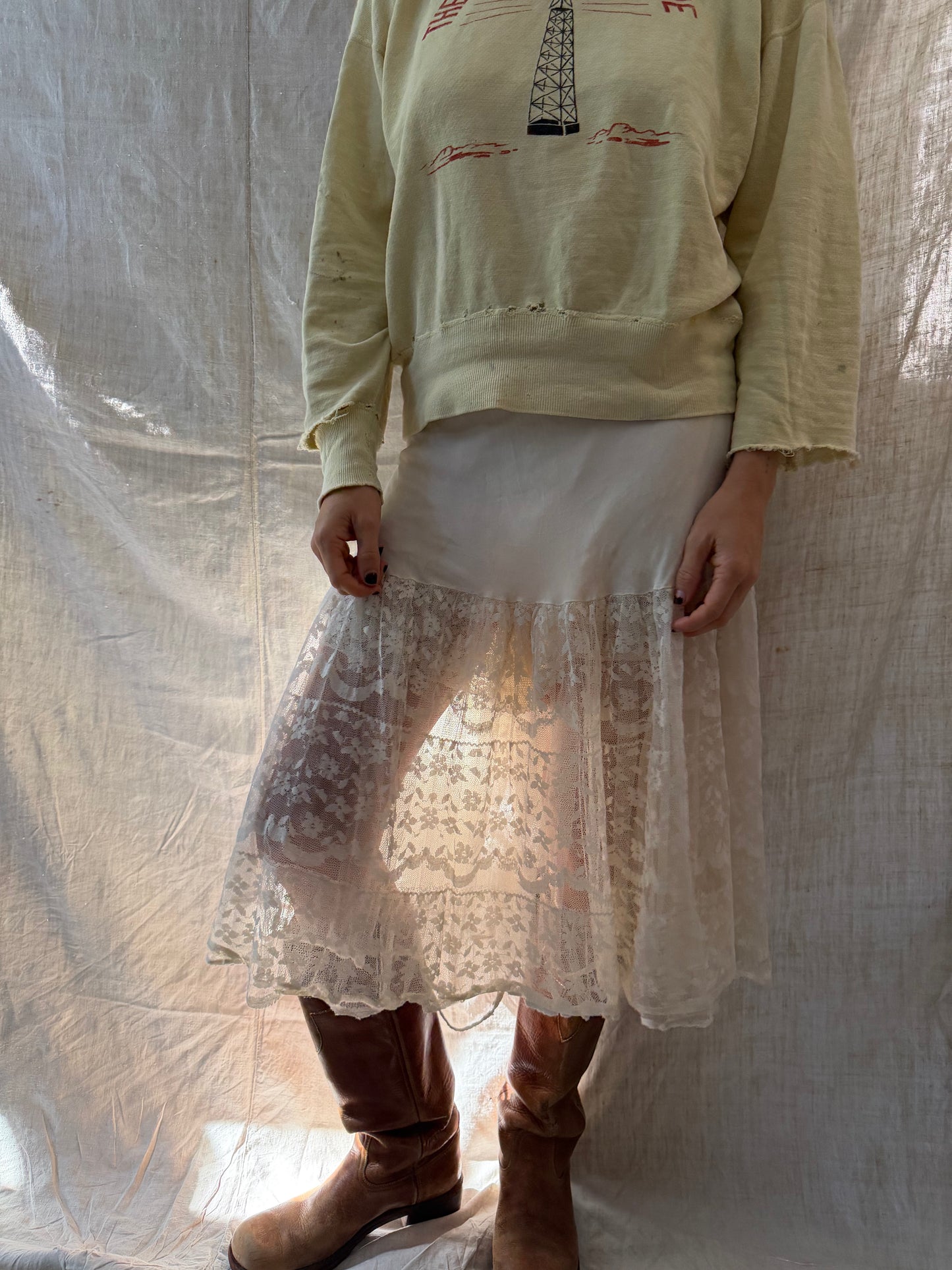 Petticoat Lace Slip Skirt