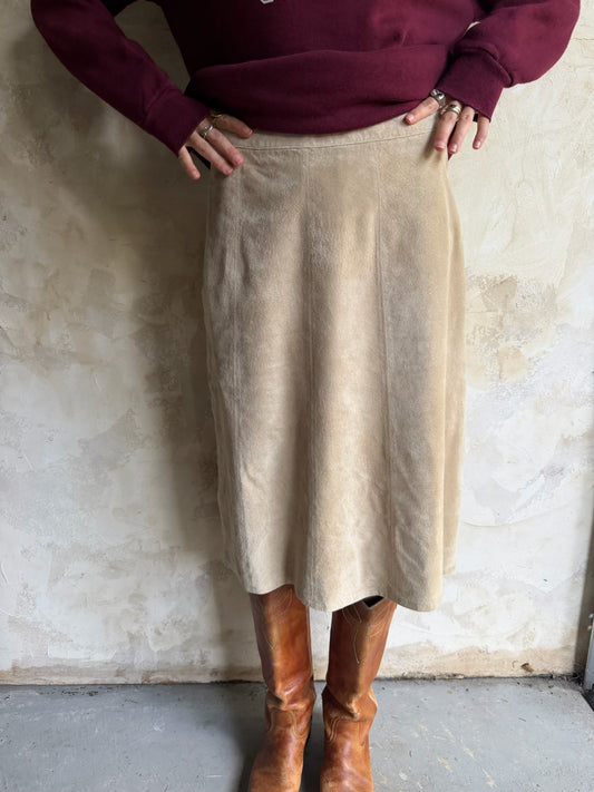 Tan Suede Skirt