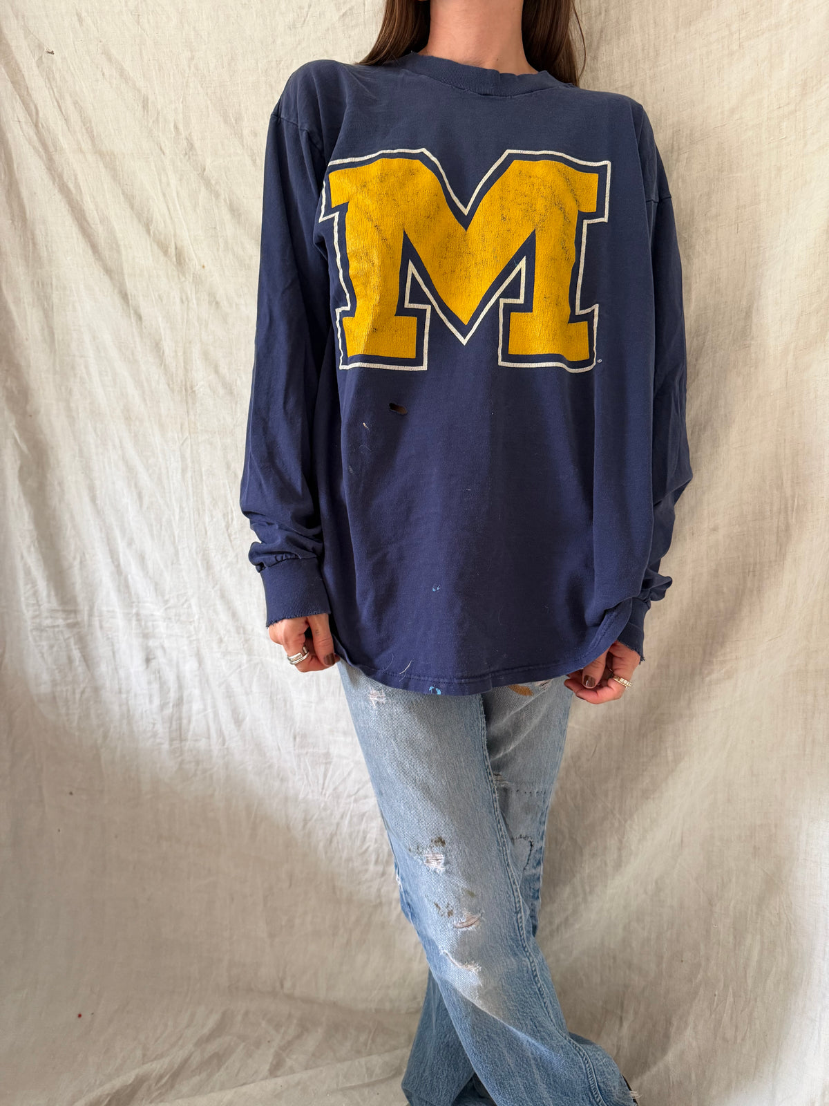 Distressed Michigan Longsleeve