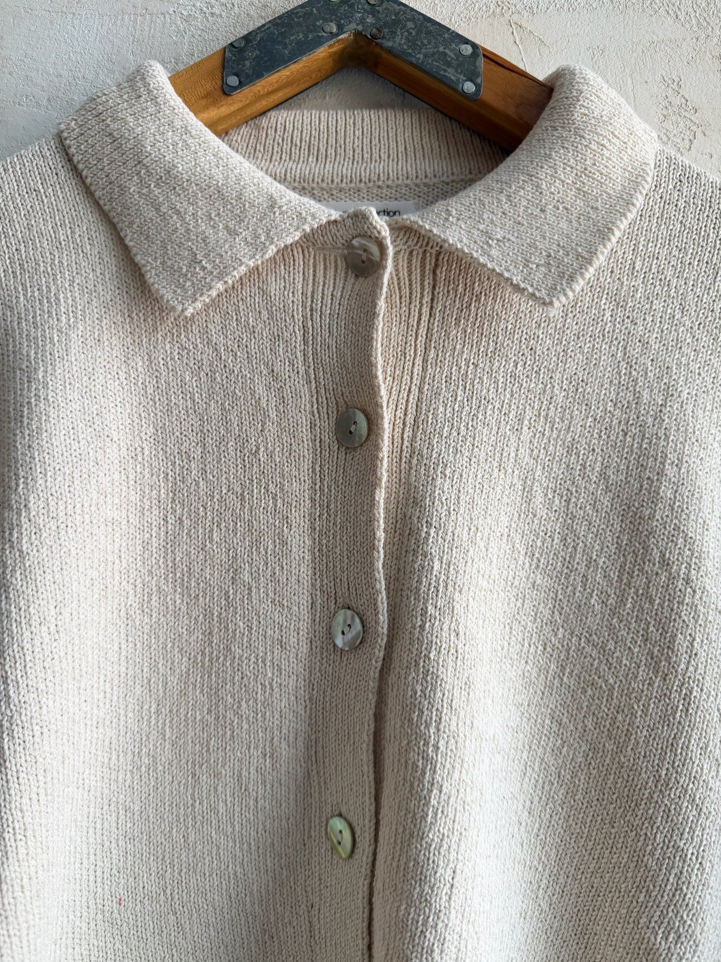 The Club Cardigan in Naturel By Le Bon Shoppe
