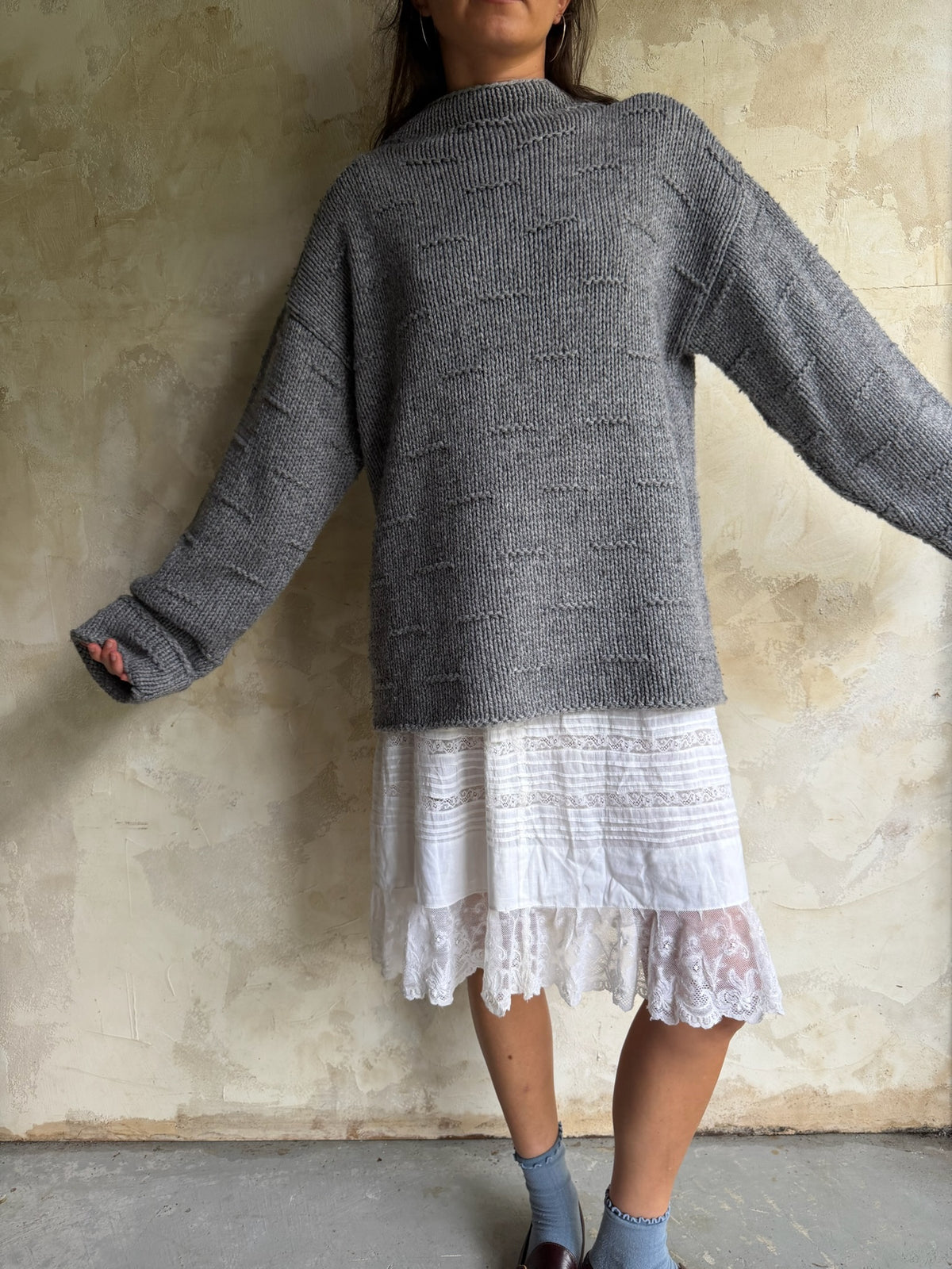 Grey Chunky Knit