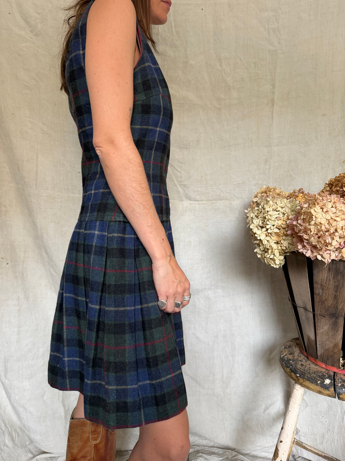 Plaid Wool Dress