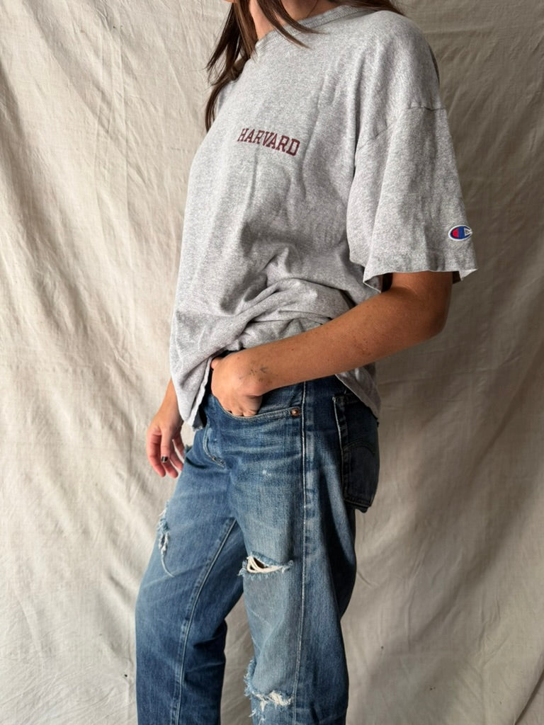 Grey Harvard Tee