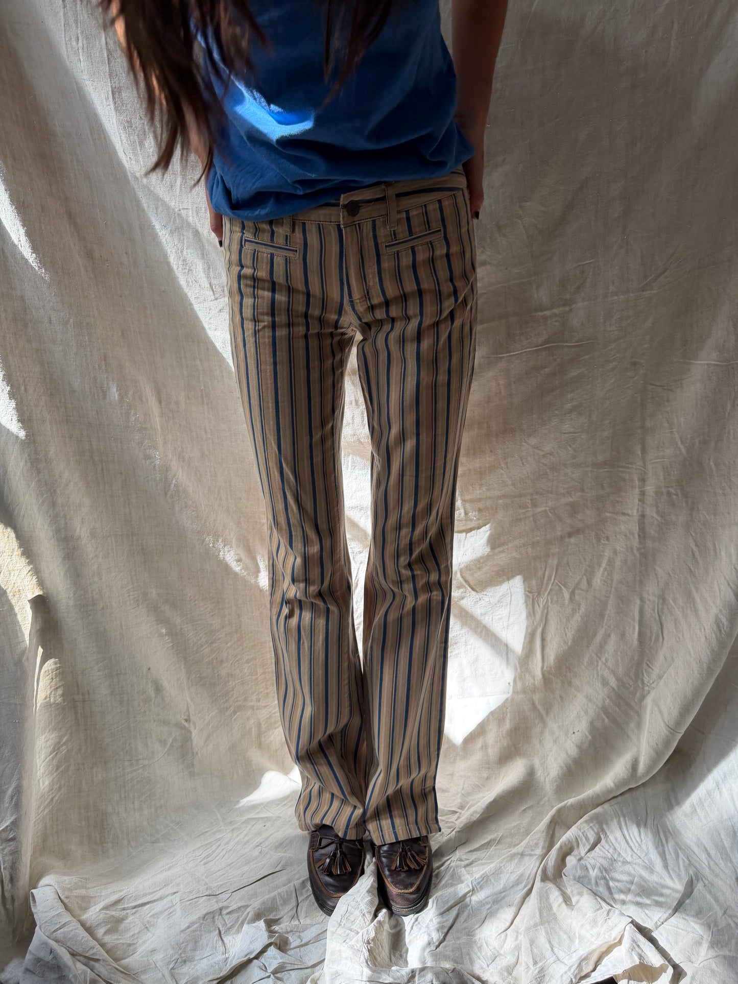 90s Striped Flares
