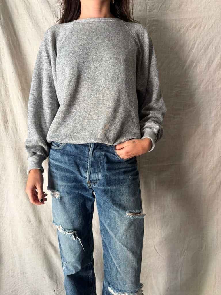 Speckled Grey Painters Crewneck
