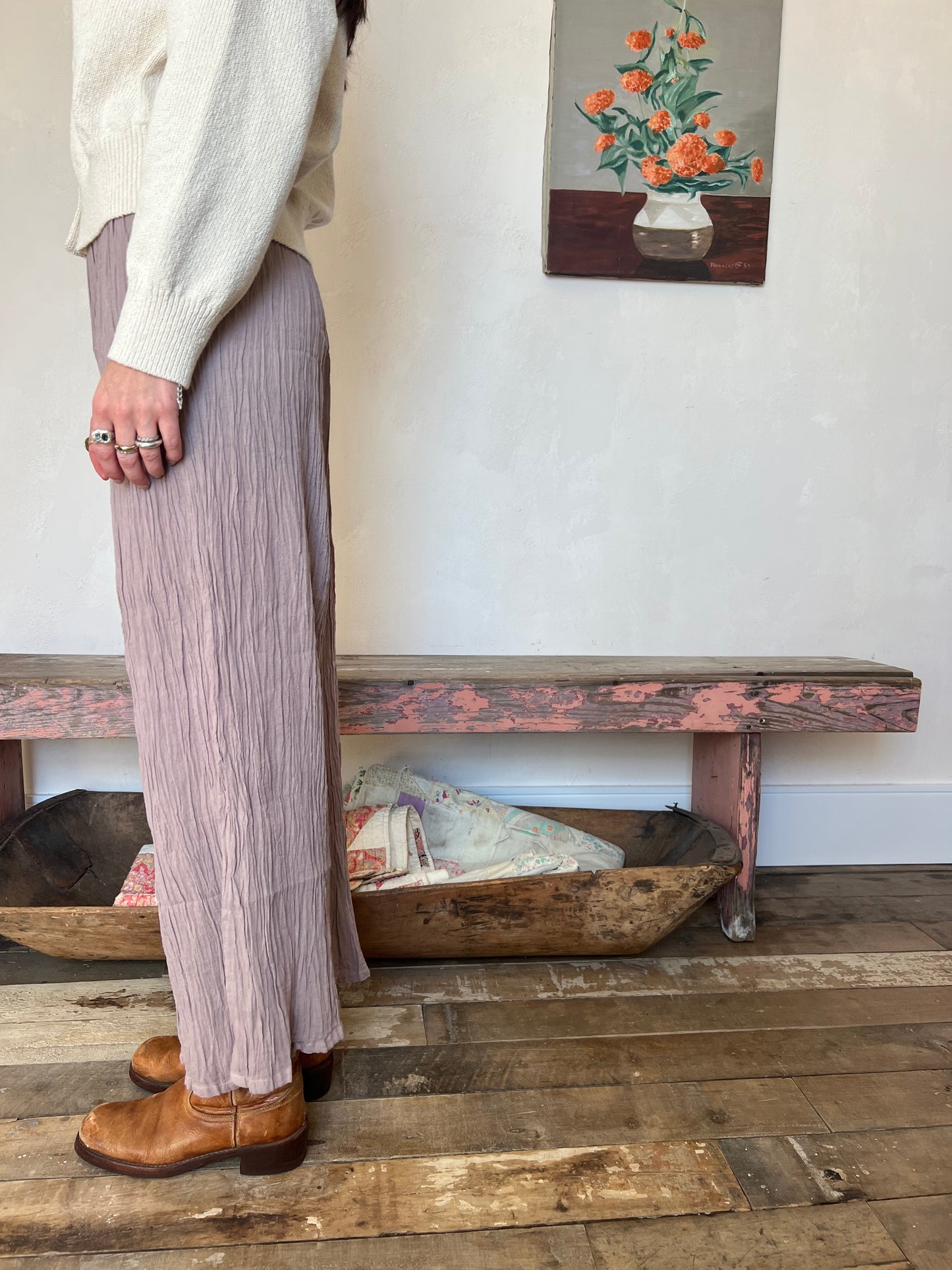 Oaxacan Lavender Cotton Pant