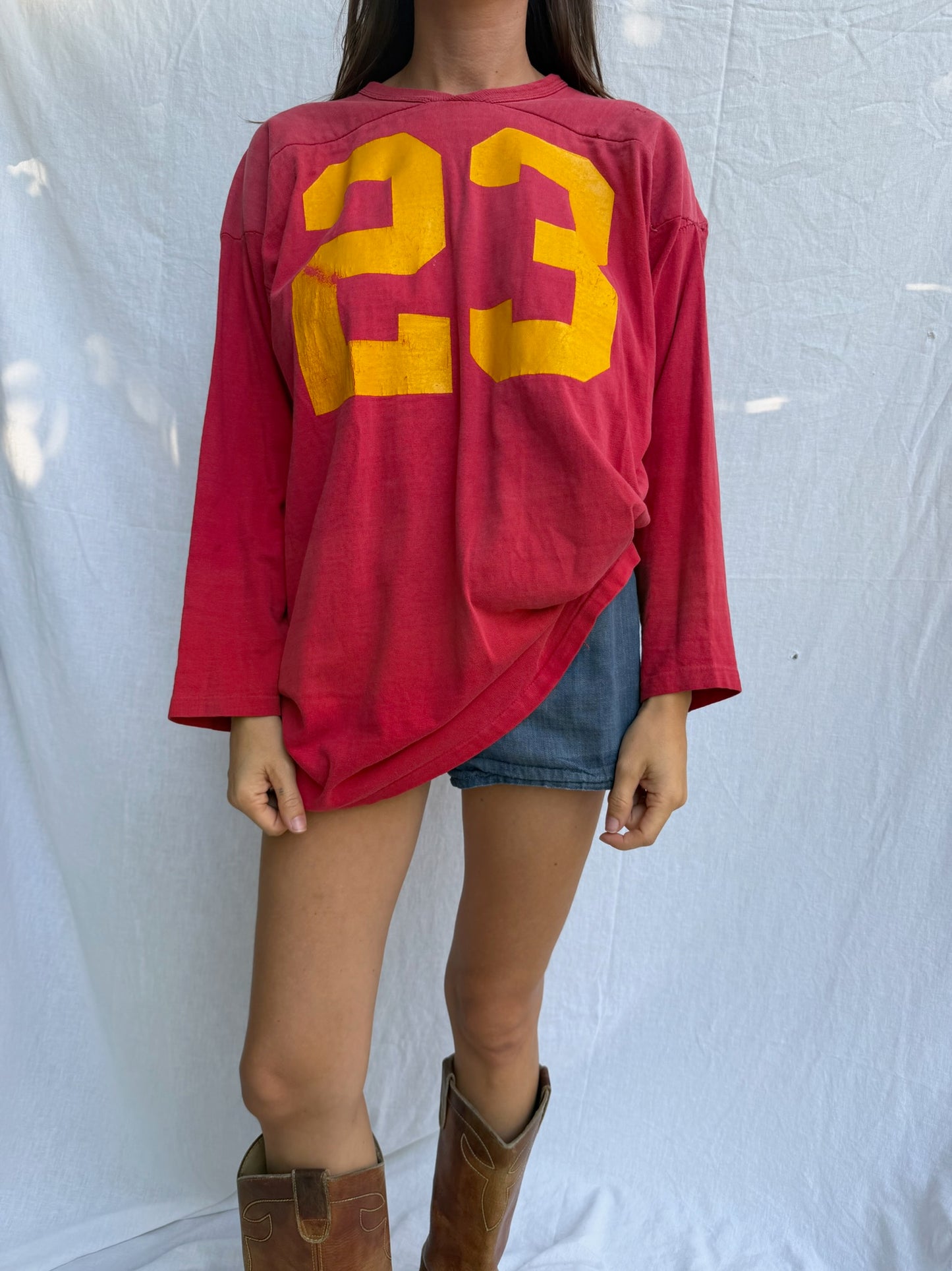 1970s Faded Red Football Jersey