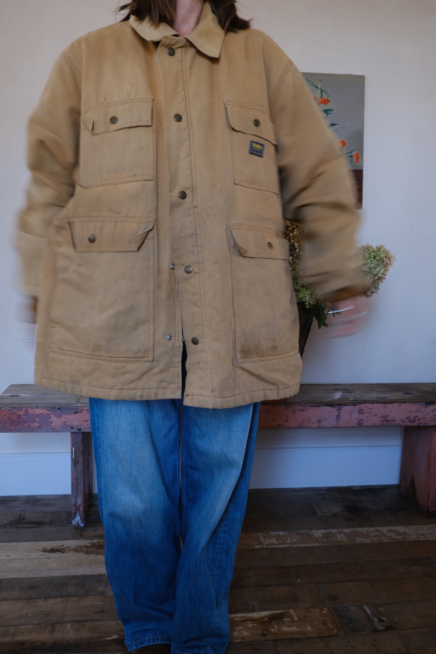 Oshkosh Khaki Canvas Chore Jacket