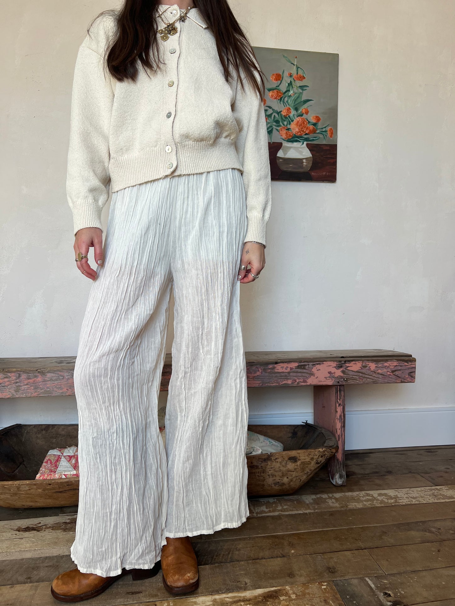 Oaxacan Natural Cotton Pant