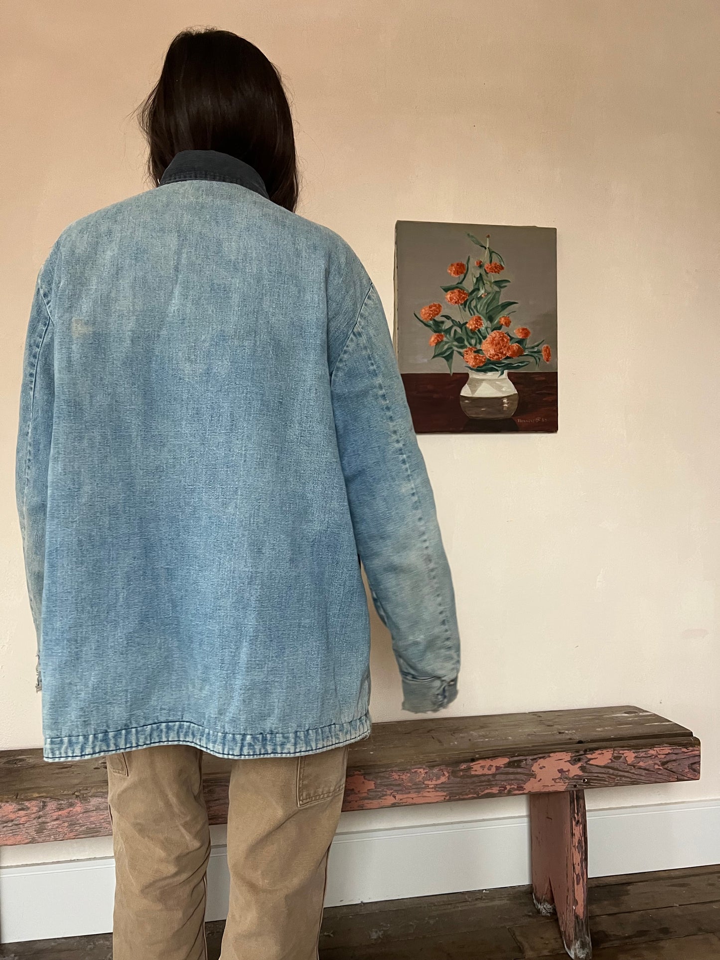 Worn Denim Chore Jacket
