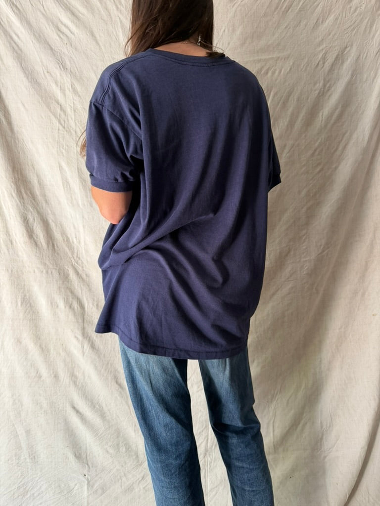 Navy Blue Pocket Tee