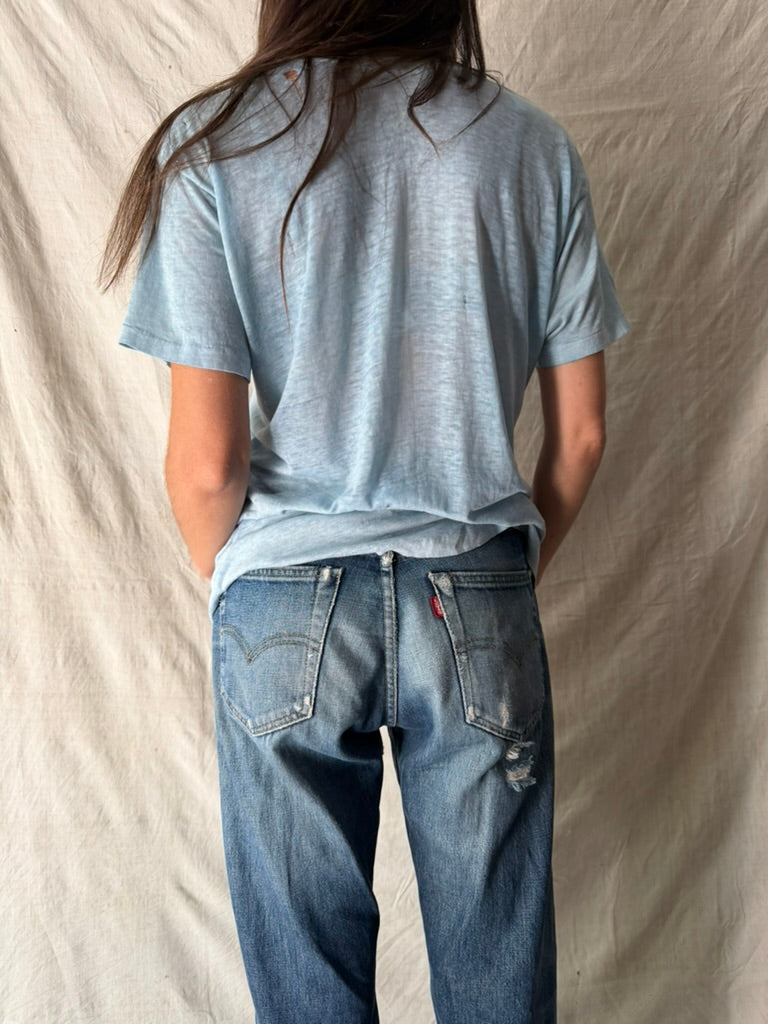 Baby Blue Sheer Outlaws Tee