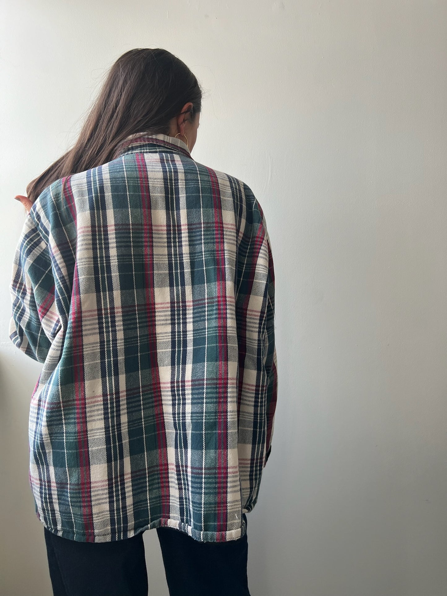 Lined Cotton Plaid Shirt