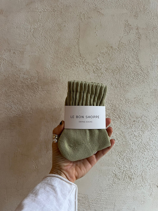 Swing Socks in Dried Sage By Le Bon Shoppe