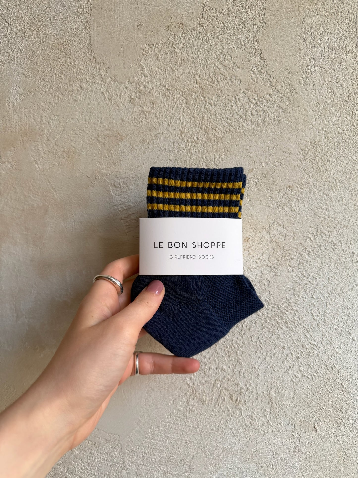 Girlfriend Socks in Navy By Le Bon Shoppe
