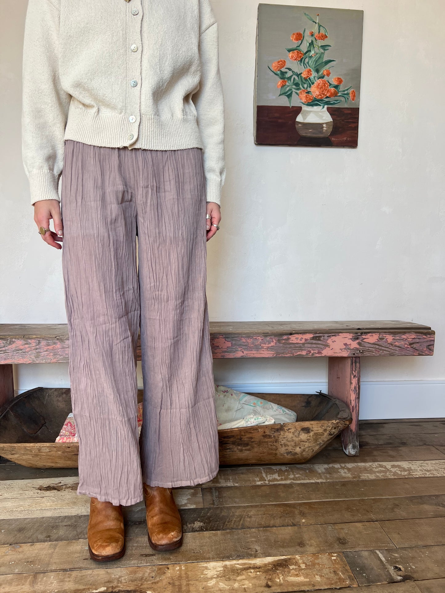 Oaxacan Lavender Cotton Pant