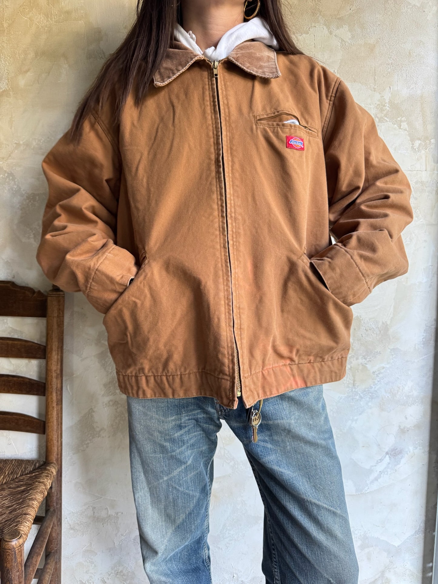 Copper Dickies Zip Up Jacket