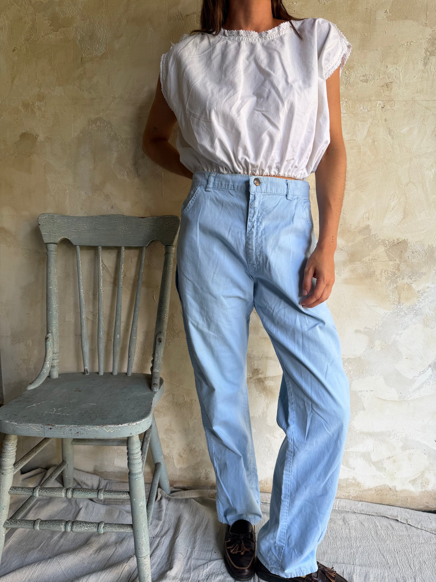 Baby Blue Dee Cee Painter Pants