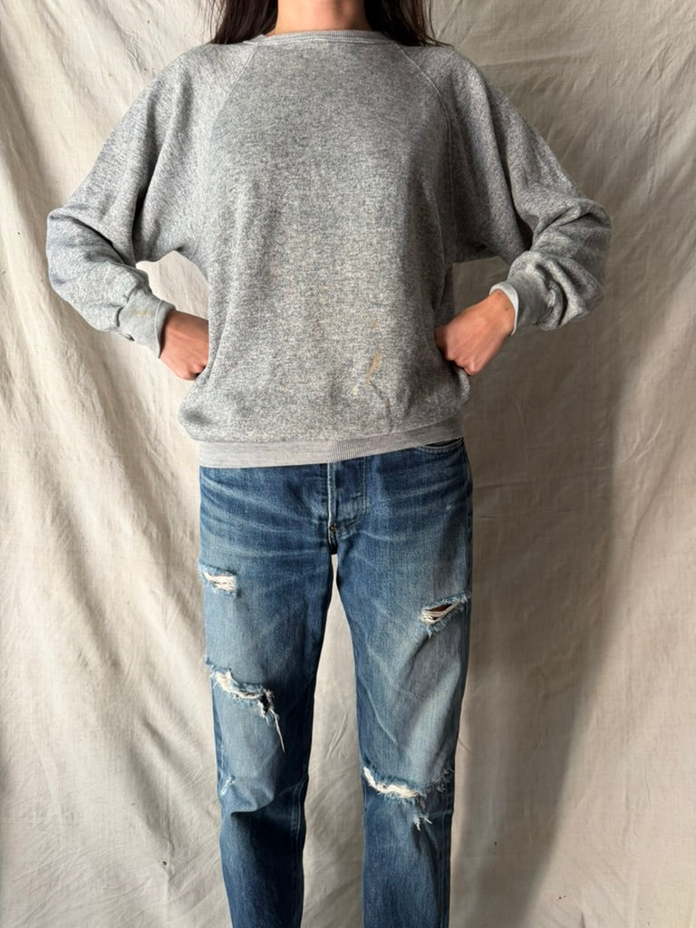 Speckled Grey Painters Crewneck
