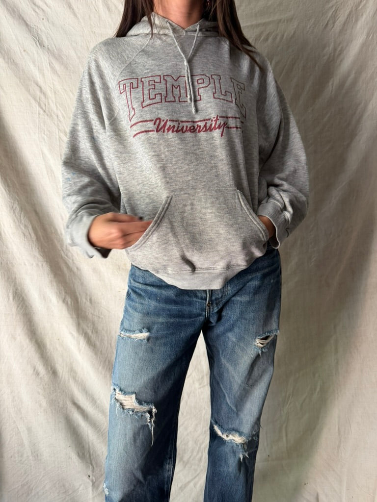 Temple University Light Grey Hoodie