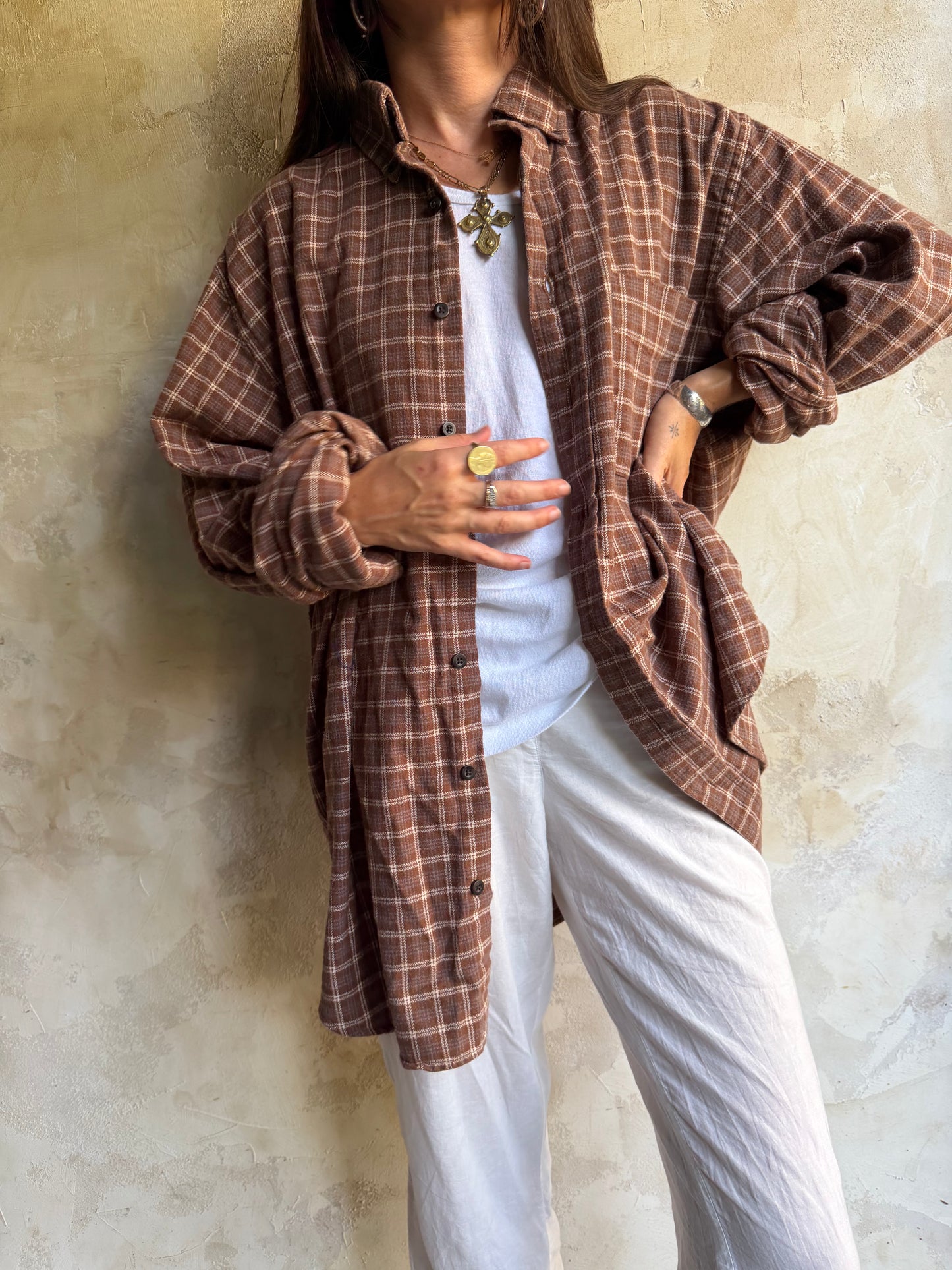 Brown Plaid Flannel
