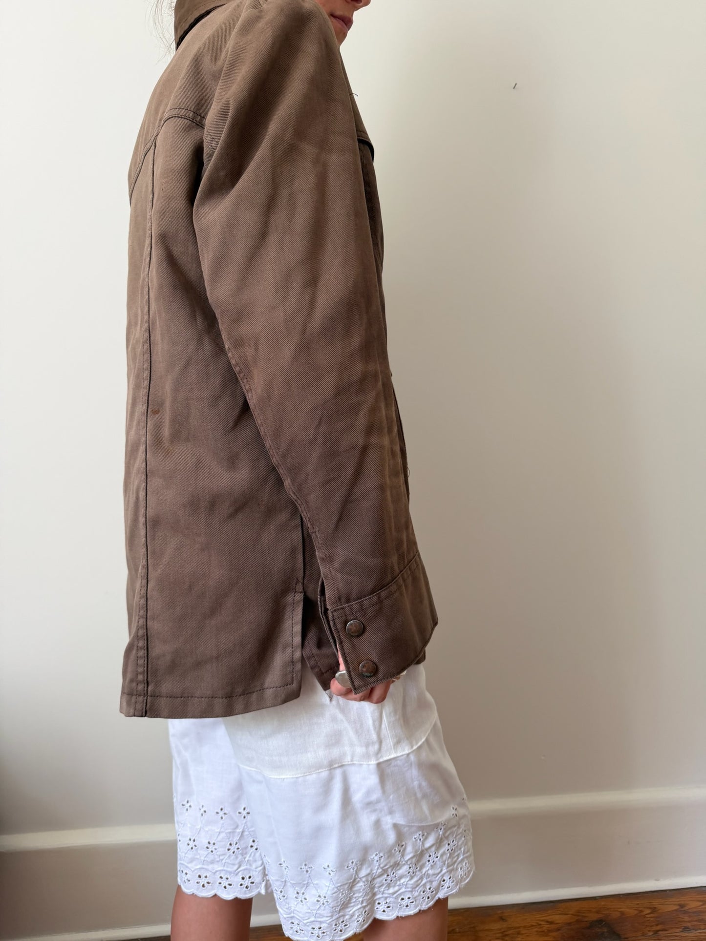 GWG Faded Fawn Brown Shacket
