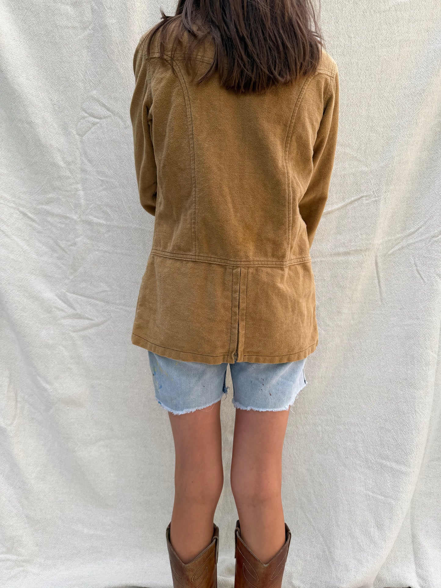 Camel 70s Western Shacket