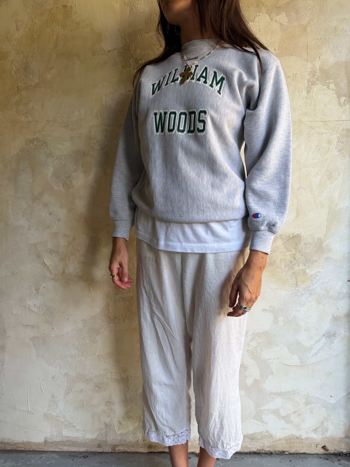 Grey William Woods Crewneck