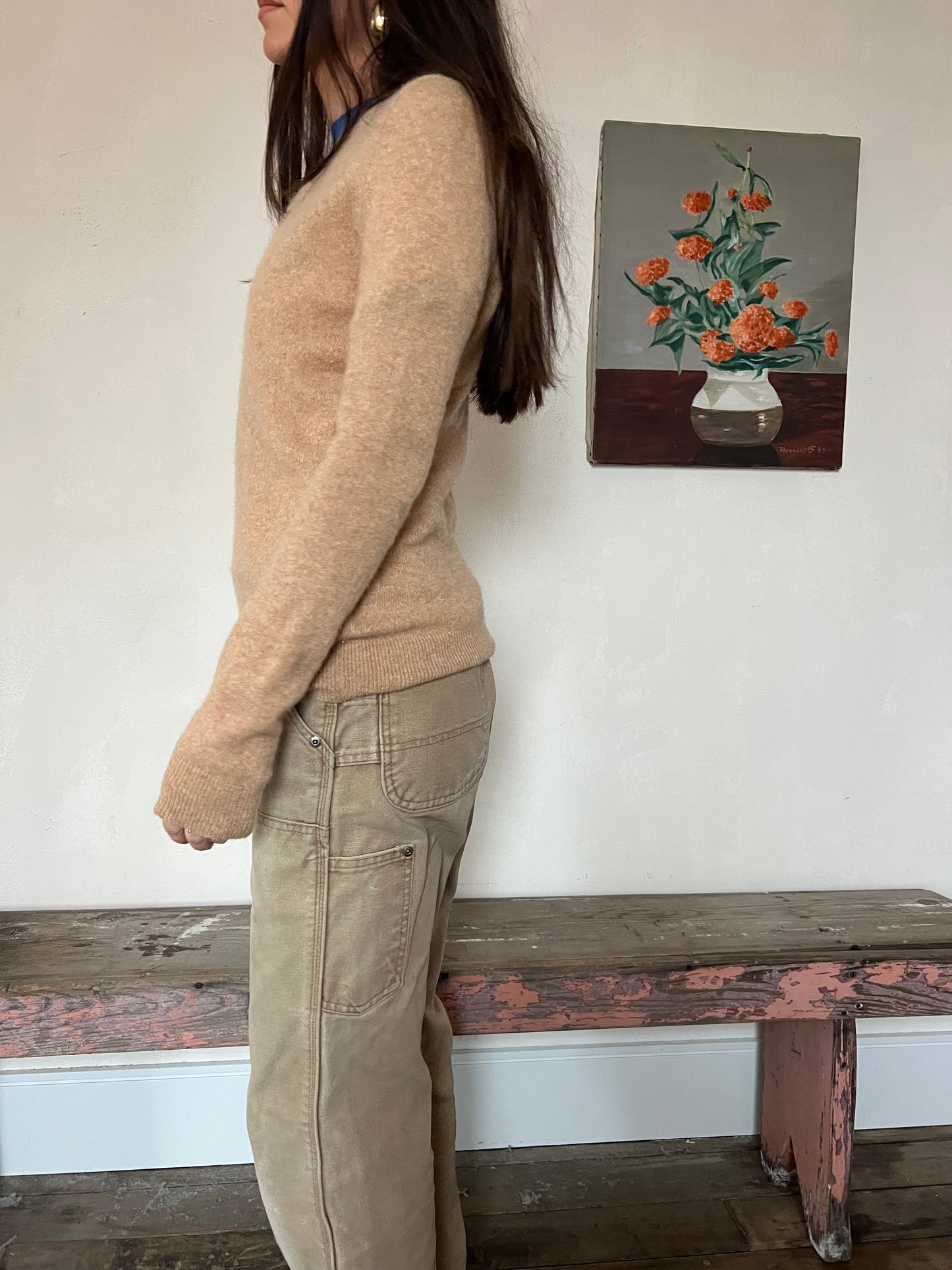 Camel Cashmere Sweater