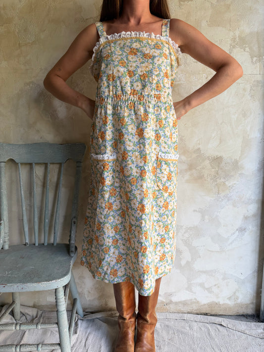 50s Floral Tank Dress