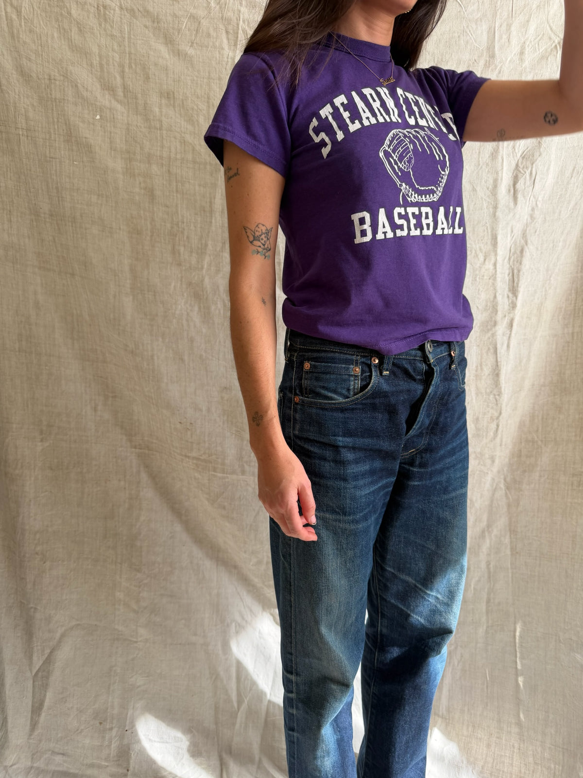 Purple Youth Baseball Tee