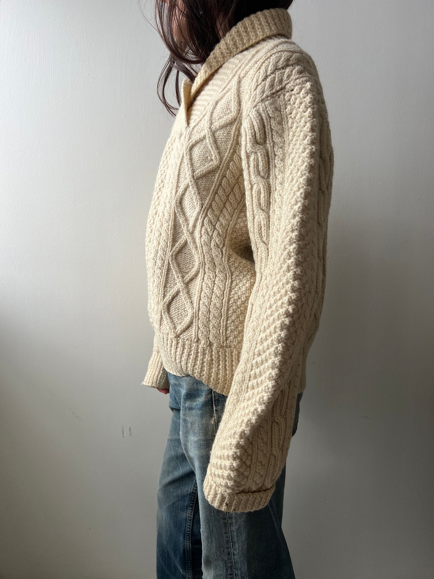 Cream Irish Wool Pullover