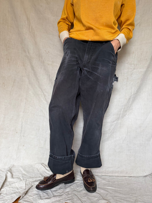 Black Faded Carhartt Pants