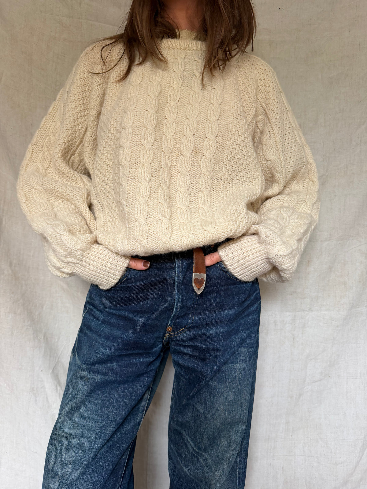 Cream Irish Wool Sweater