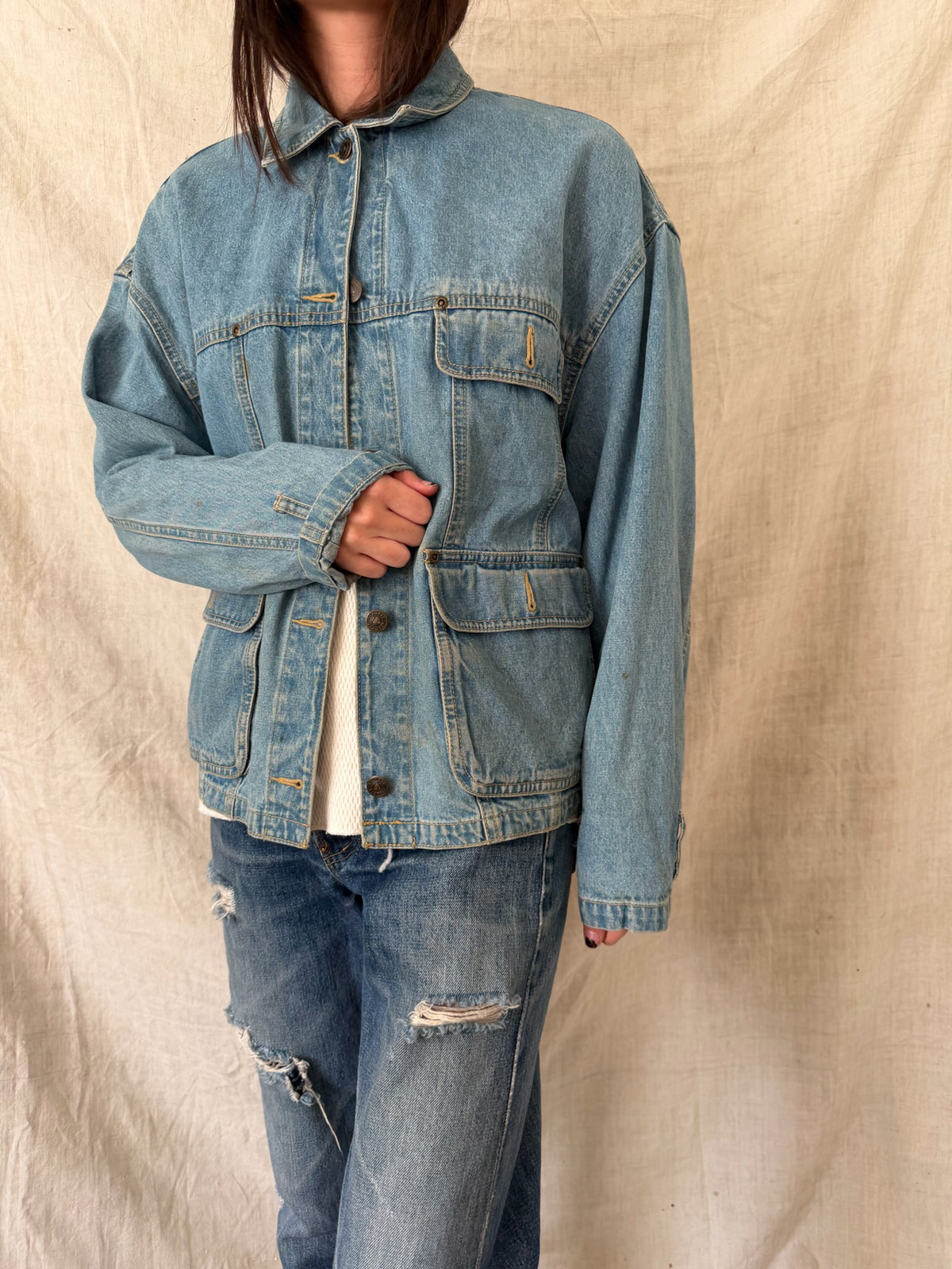 Lightweight Denim Chore Jacket