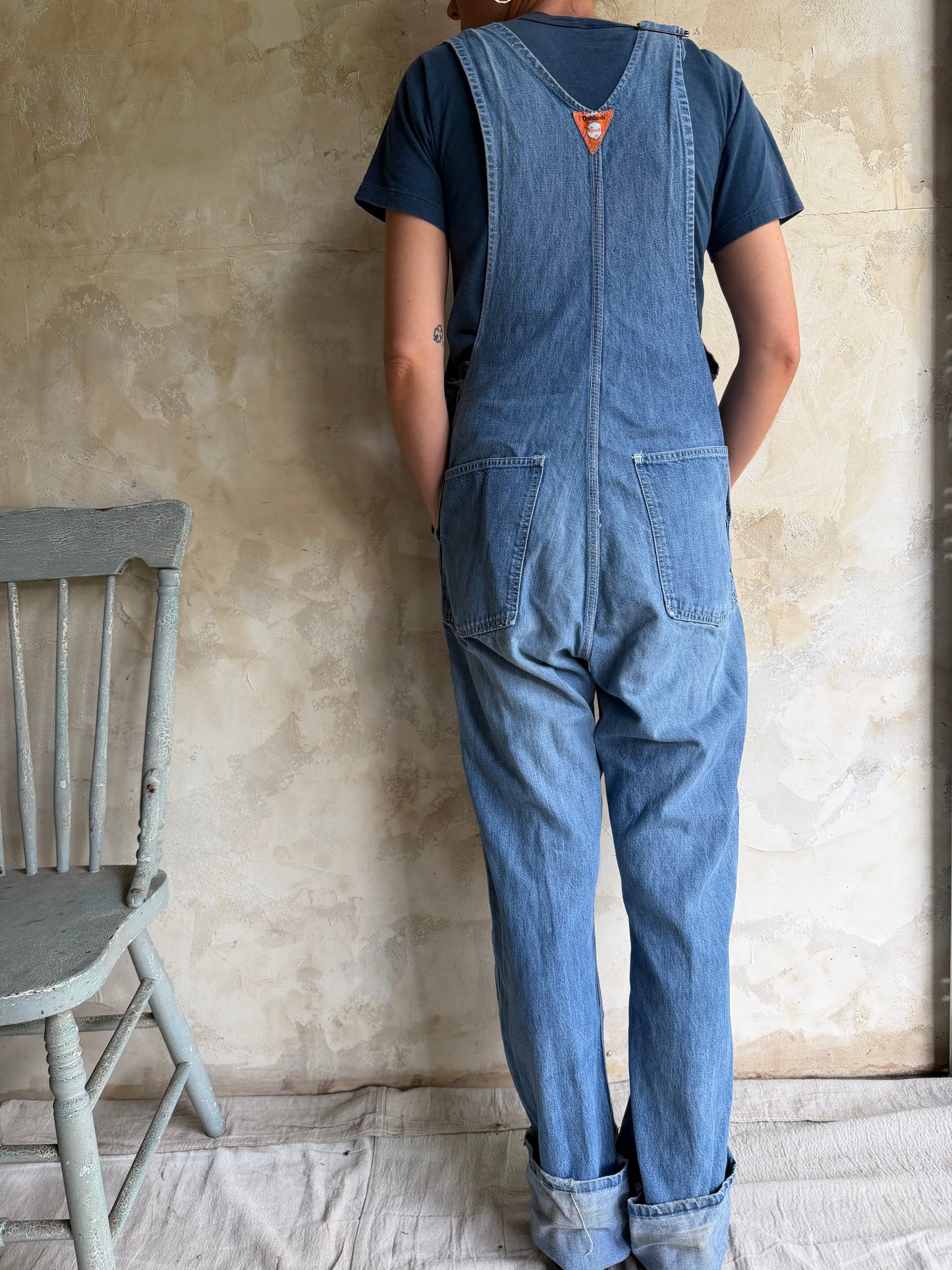 Faded Oshkosh Denim Overalls