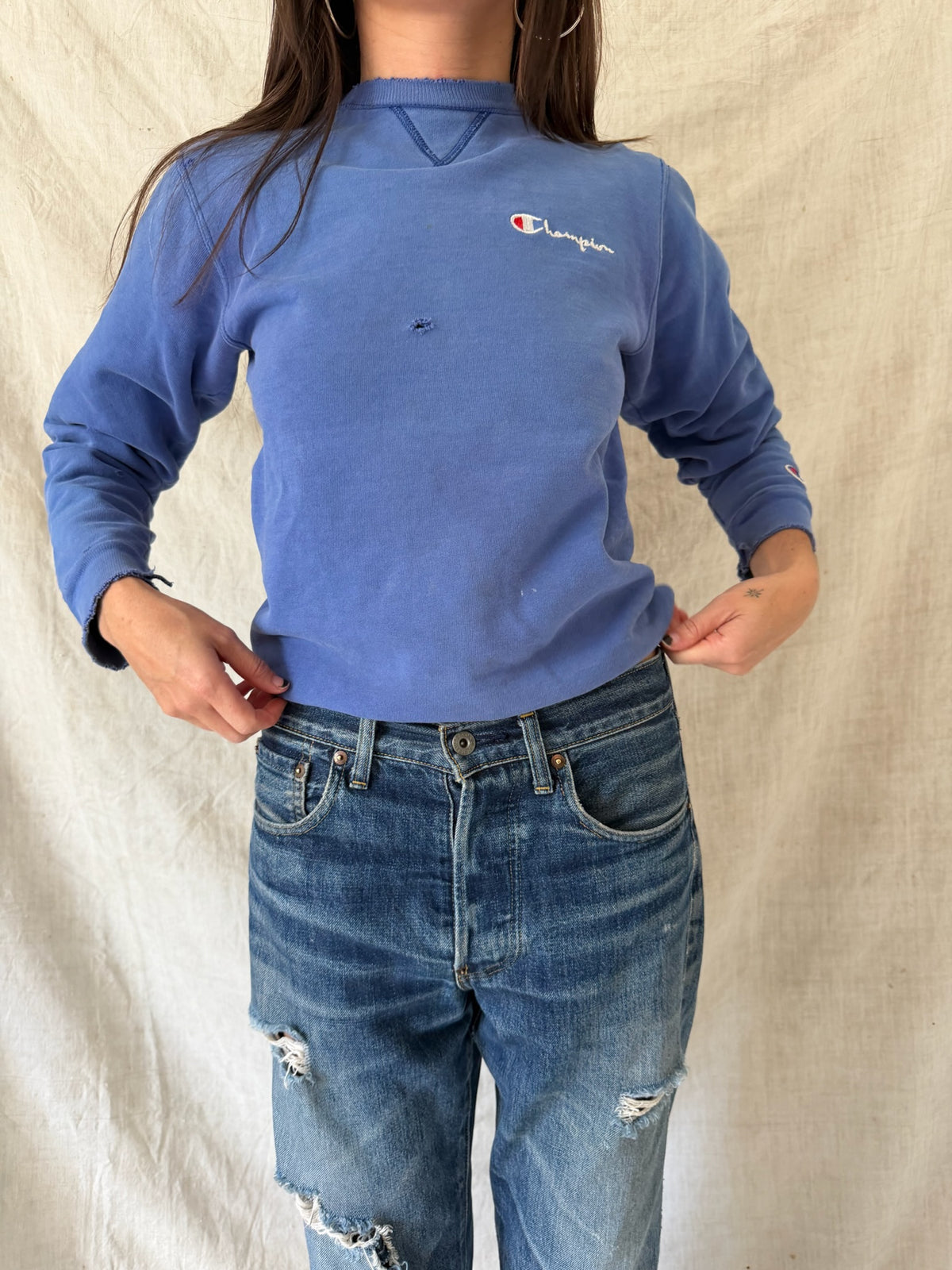 Sky Blue Champion Crewneck